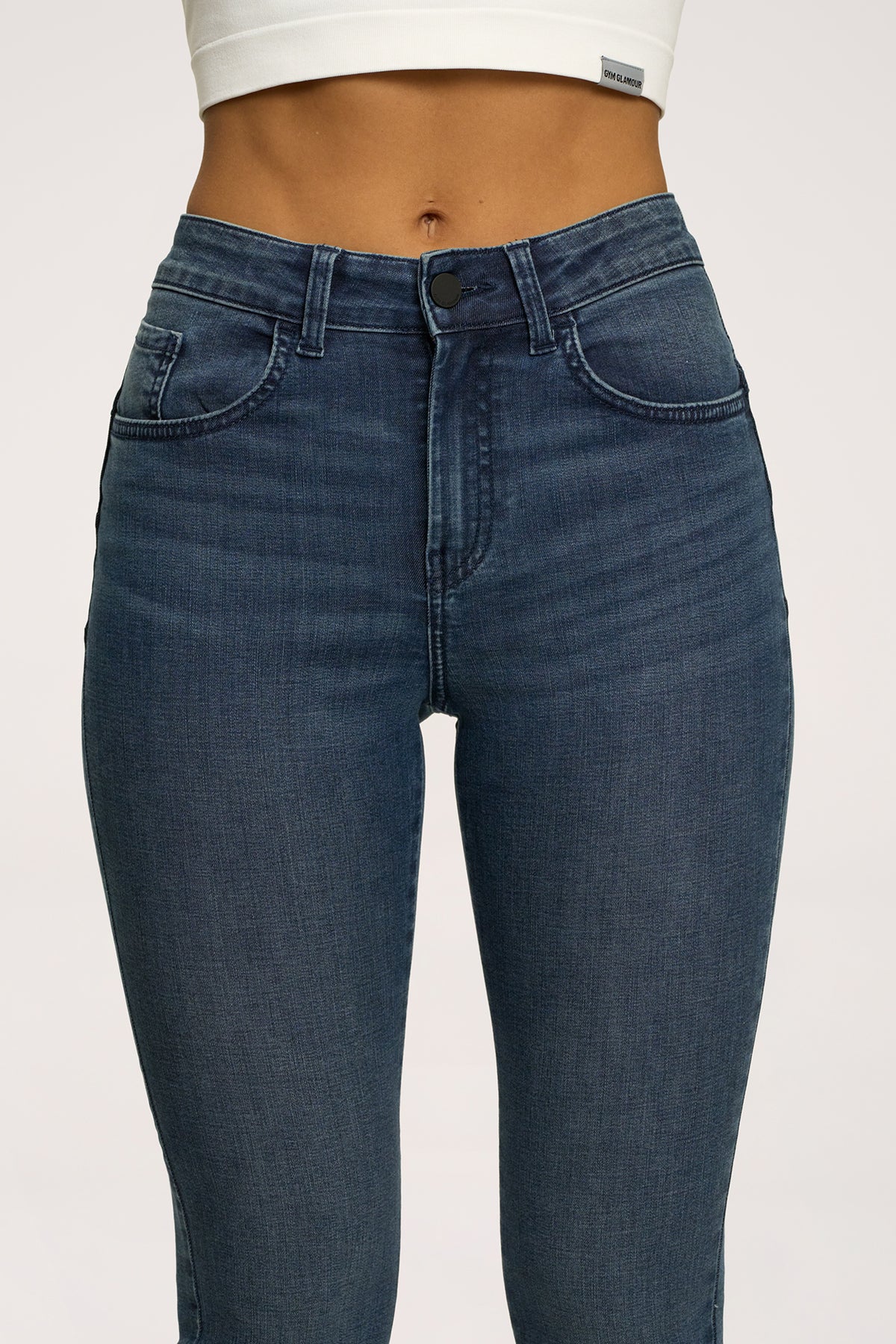 Blugi skinny perfect slim navy blue