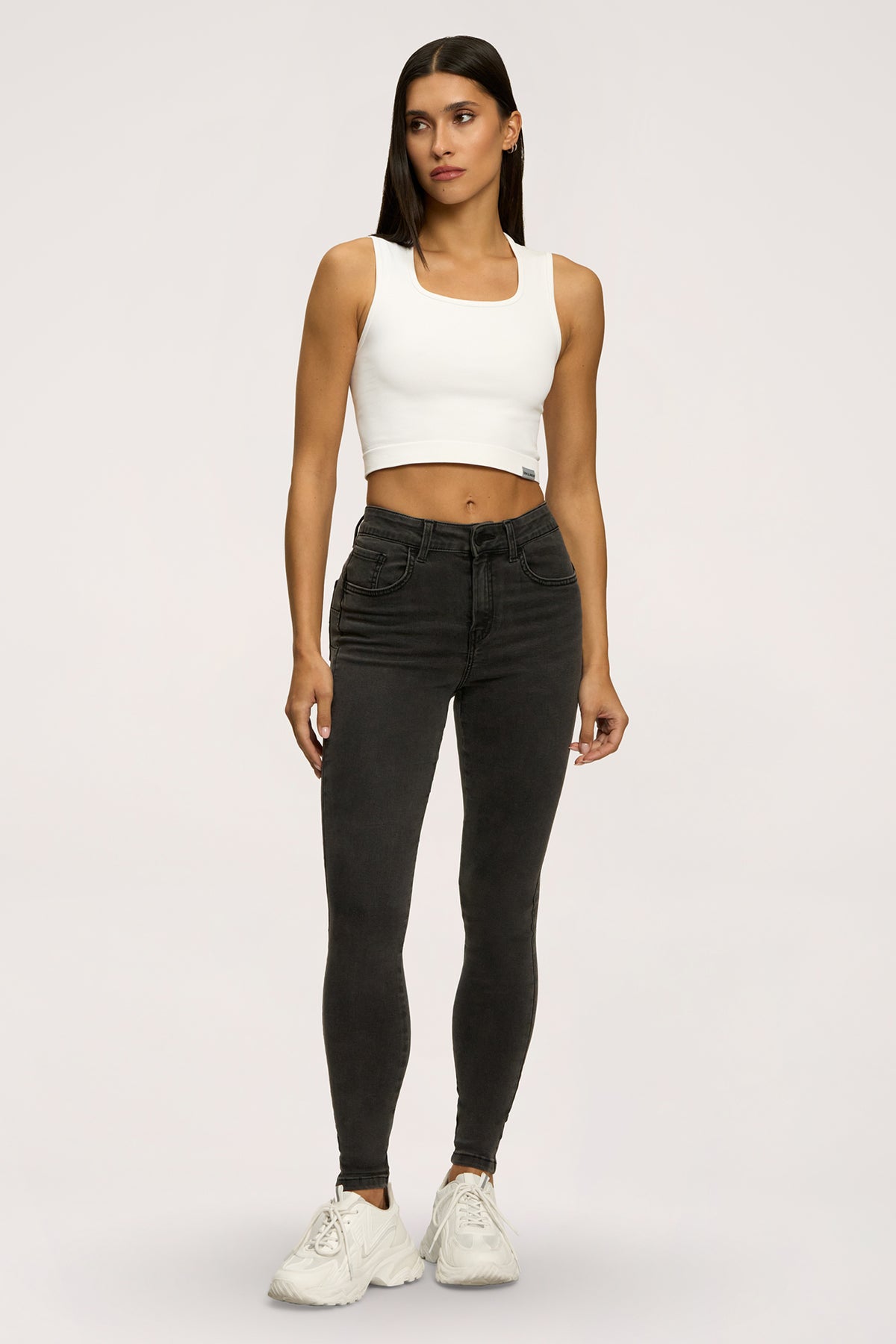 Blugi skinny perfect slim black