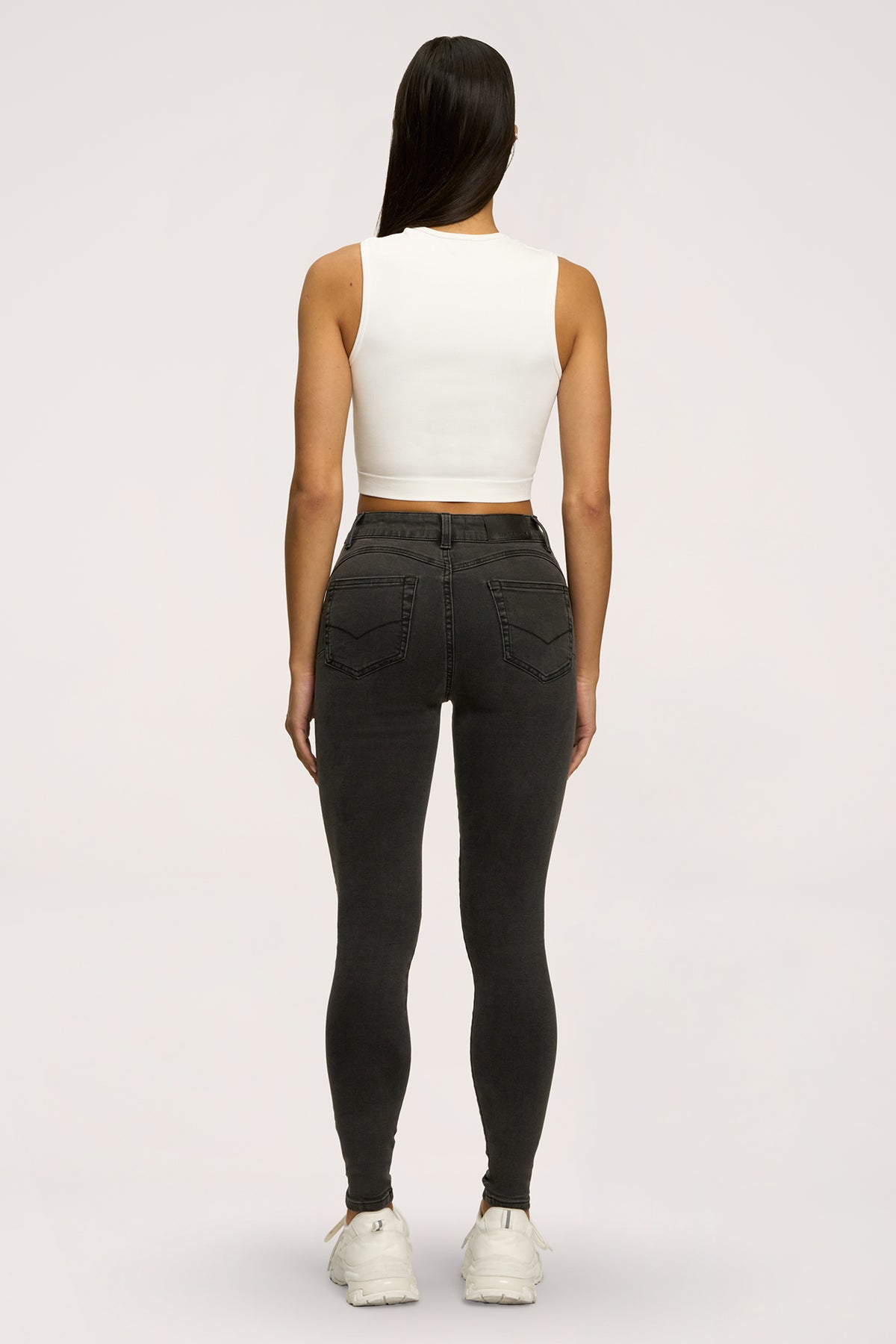 Blugi skinny perfect slim black