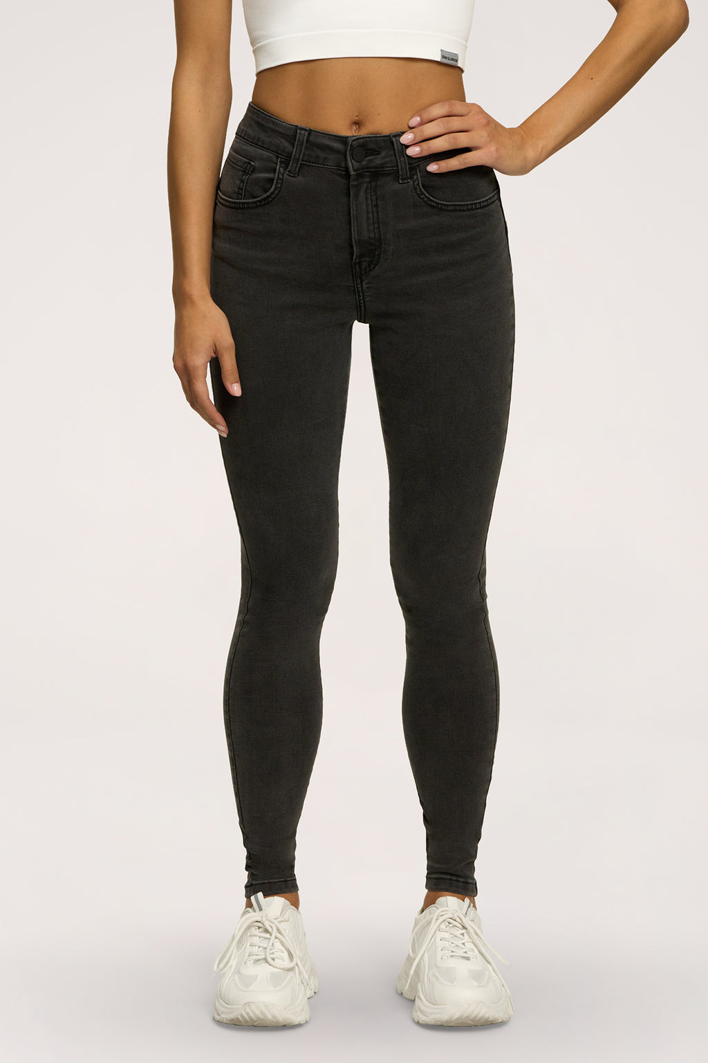 Blugi skinny perfect slim black