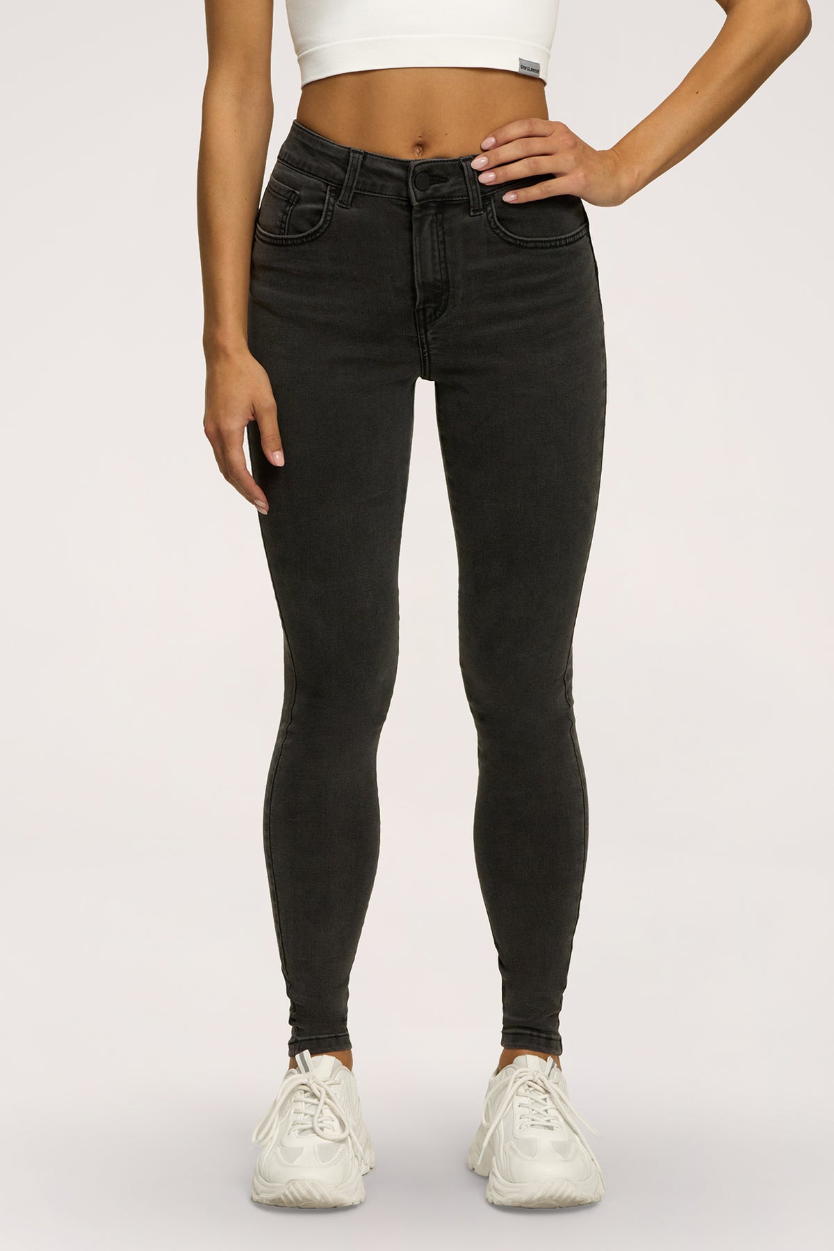 Blugi skinny perfect slim black