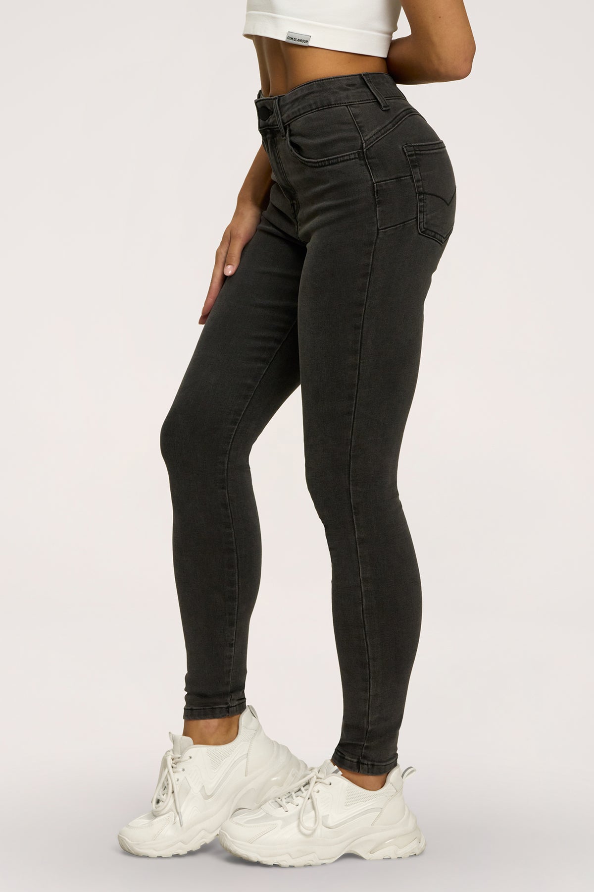 Blugi skinny perfect slim black