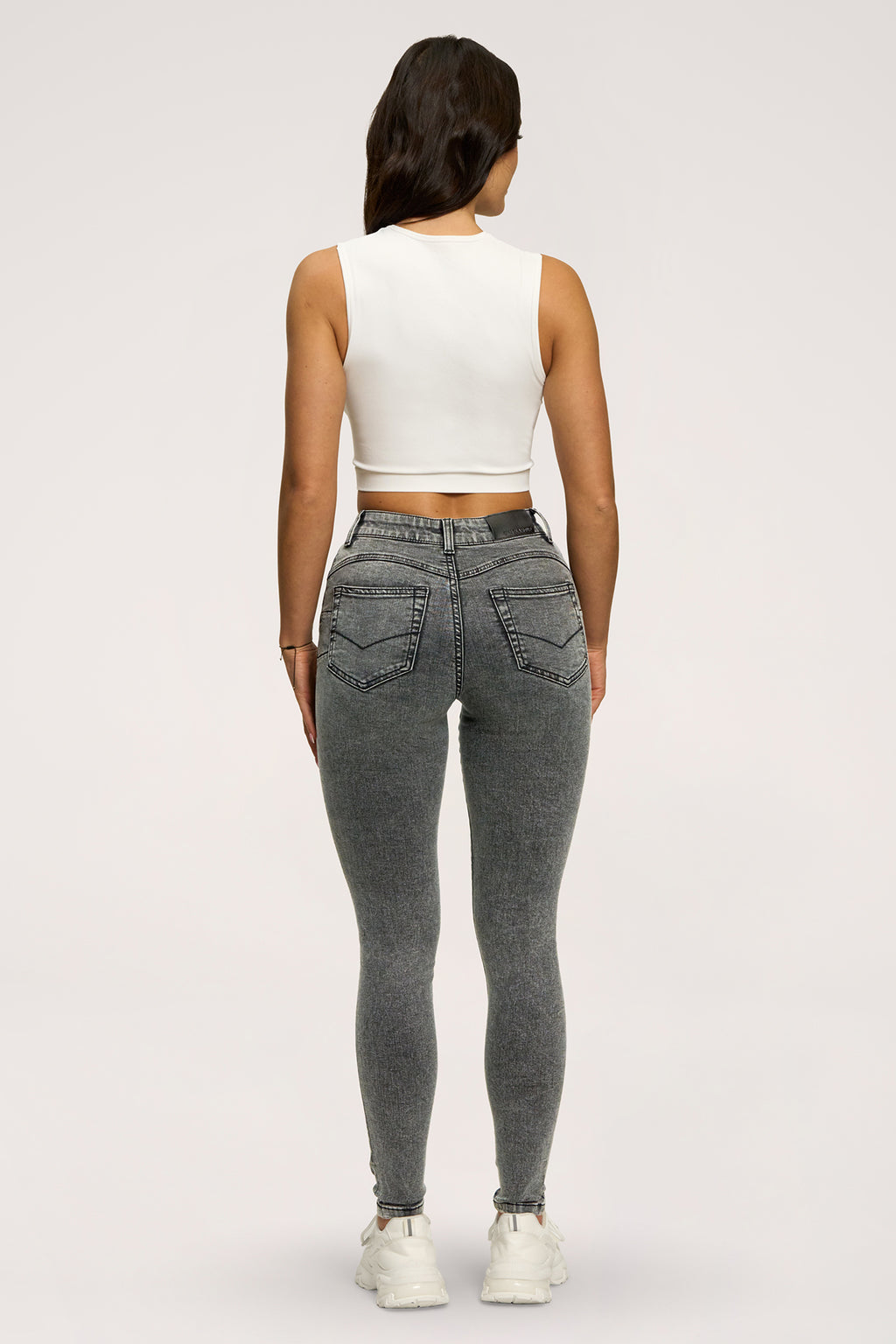 Blugi skinny perfect slim light grey