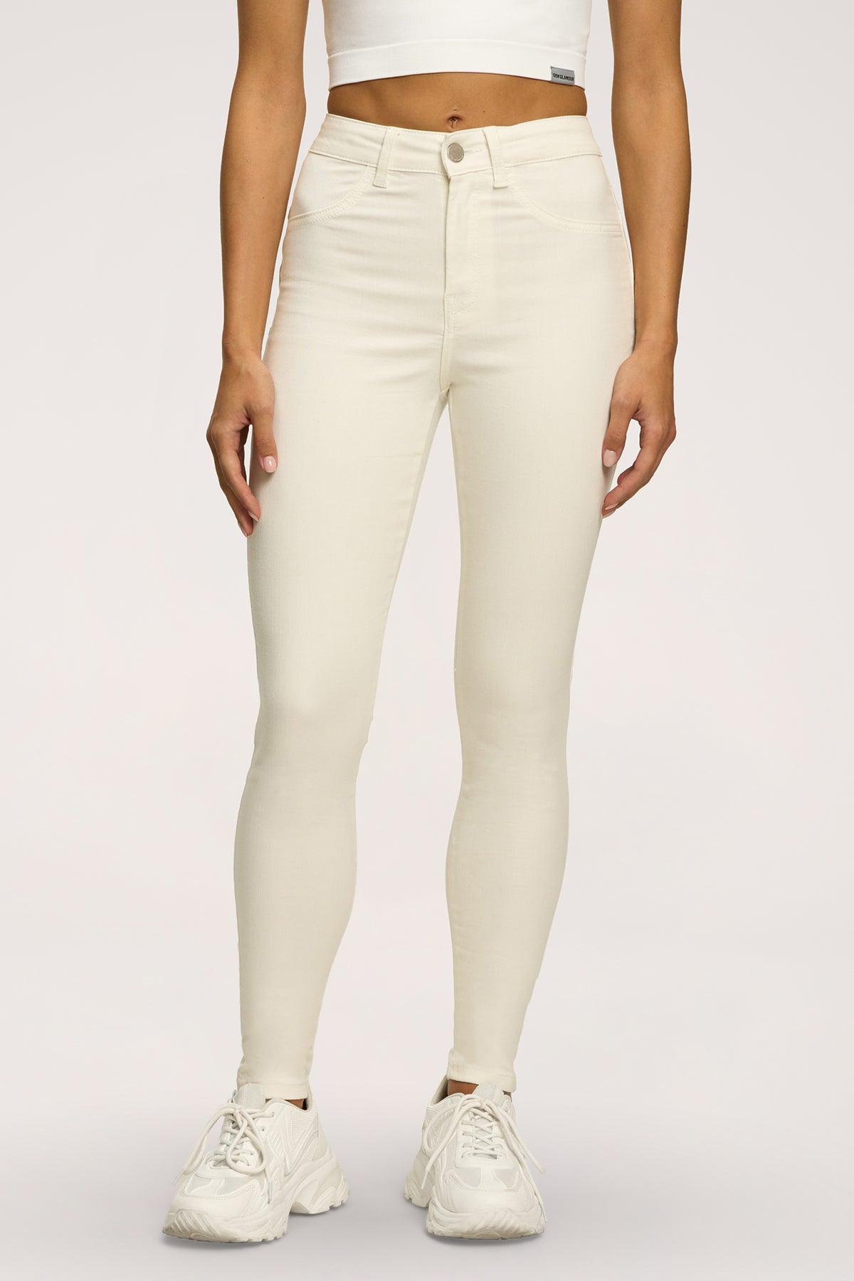 Blugi skinny perfect slim off white