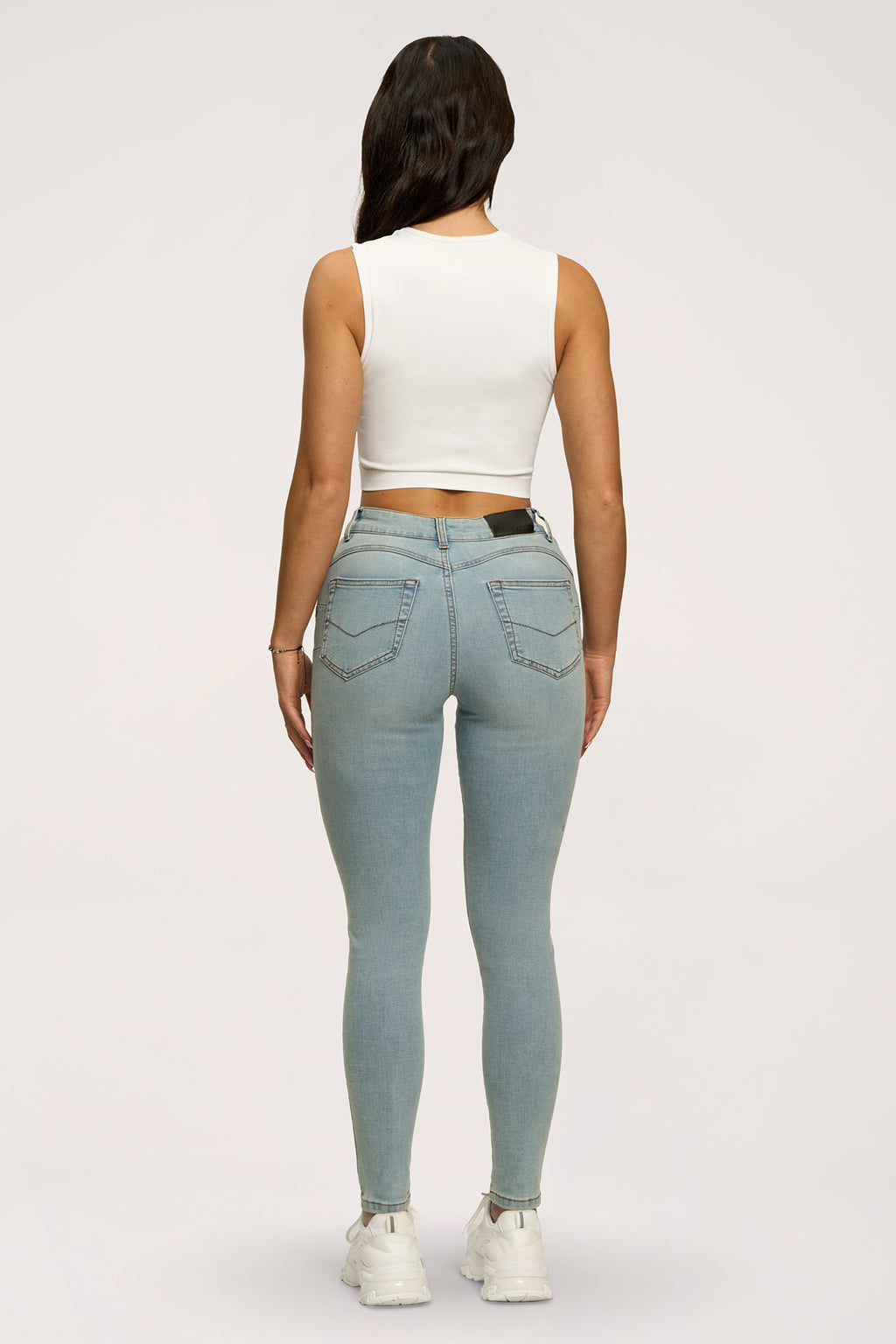 Blugi skinny perfect slim light blue