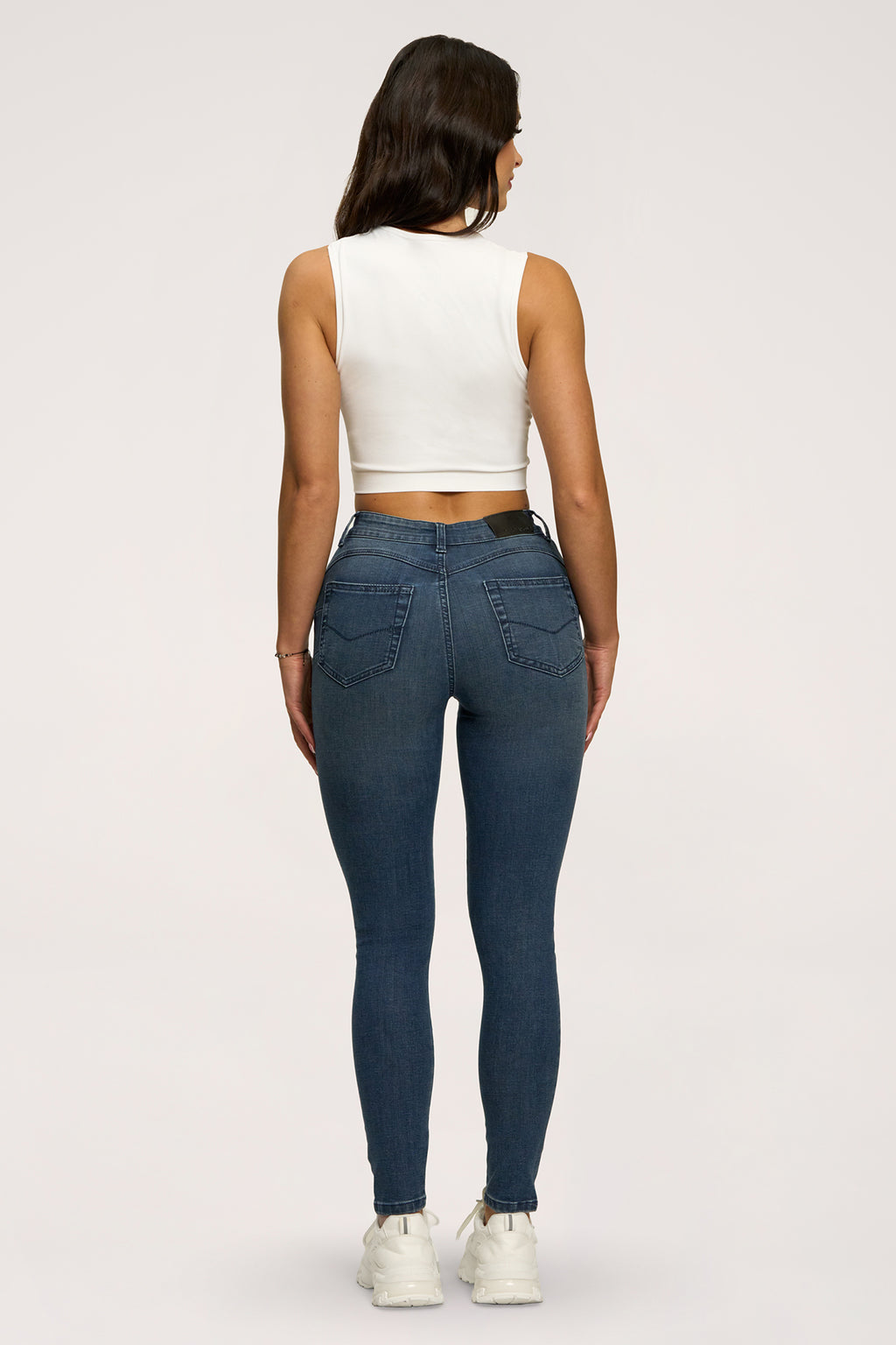 Blugi skinny perfect slim navy blue