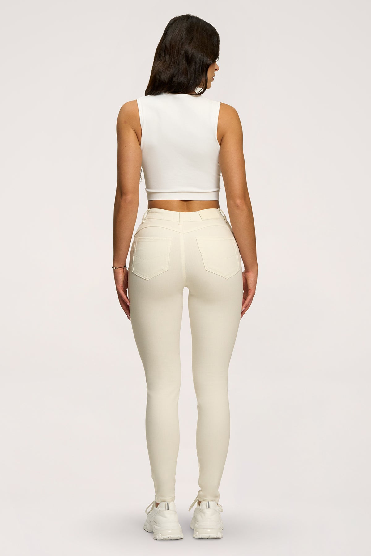 Blugi skinny perfect slim off white
