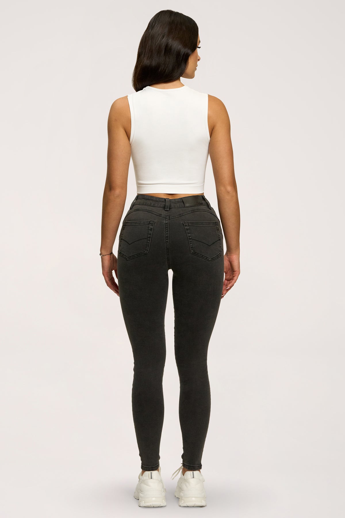 Blugi skinny perfect slim black