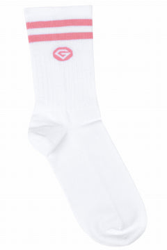 Șosete lungi white&pink 2-pack - mărime 37-40