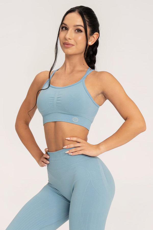 Sutien sport push up 2.0 blue lagoon