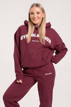 Bluză college ruby