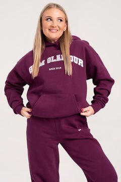 Bluză college amaranth