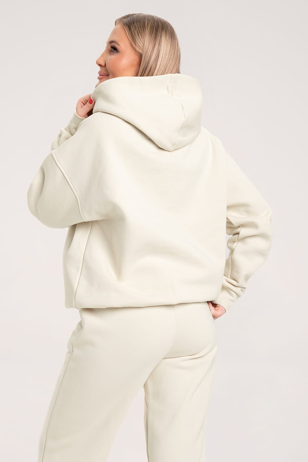 Bluza college off white