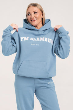 Bluză college sky blue