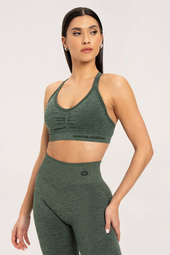 Sutienul sport seamless green