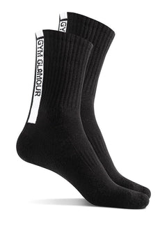 Șosete lungi STRIPE negre - pachet 2 perechi - mărimea 37-40