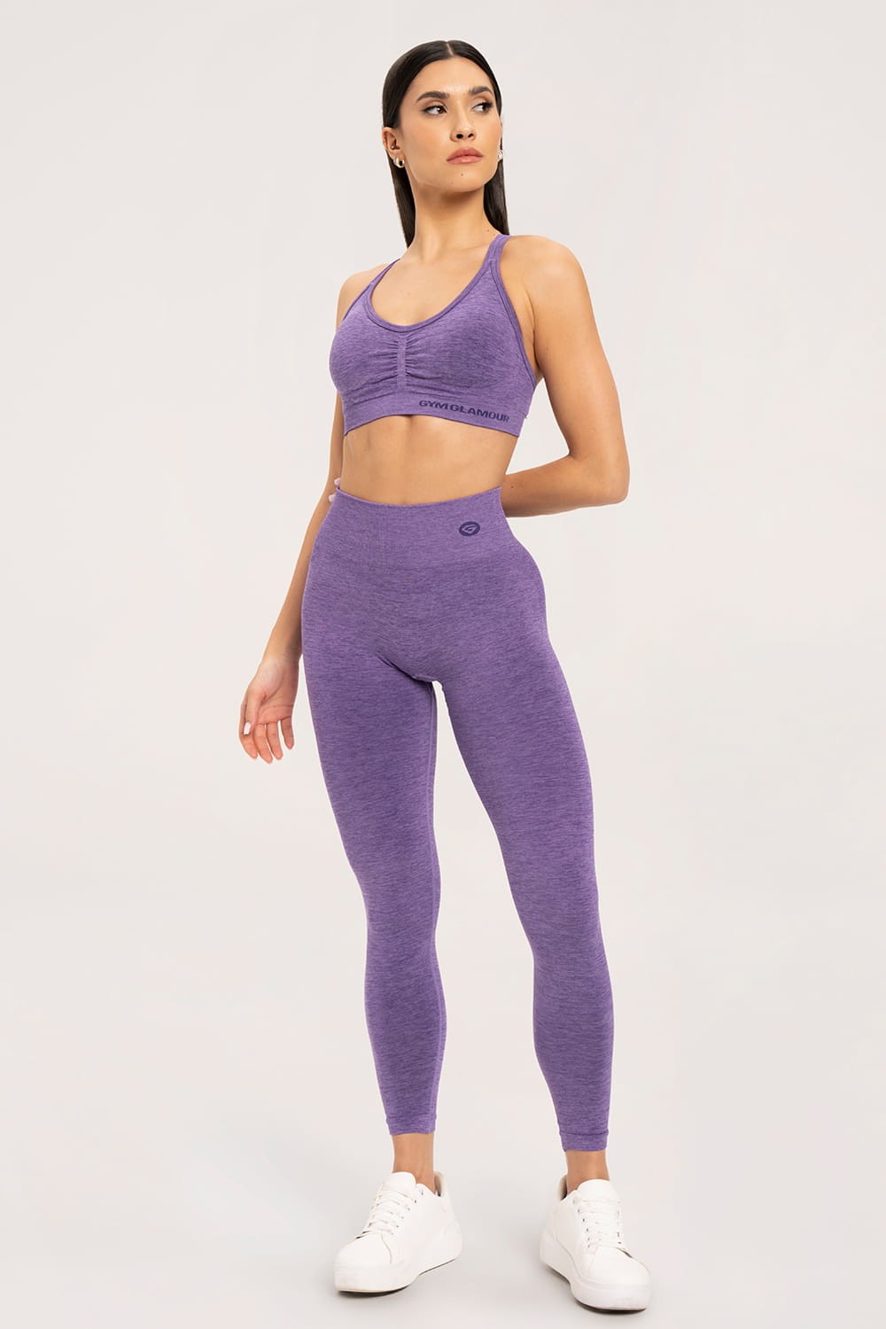 Leginsy seamless push up violet