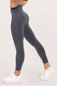 Colanții seamless push up dark grey