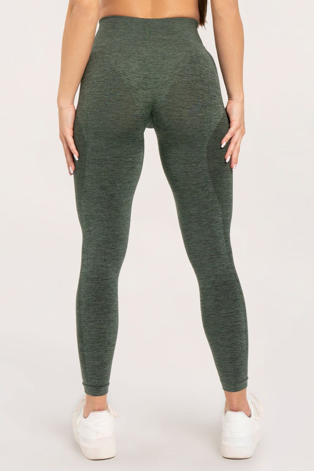 Leginsy seamless green