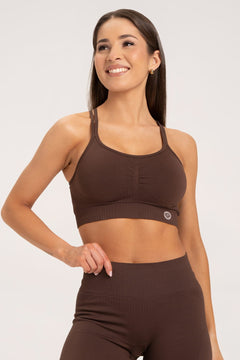 Sutien sport push up 2.0 dark chocolate