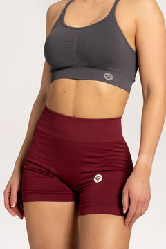 Pantaloni scurți basic burgundy