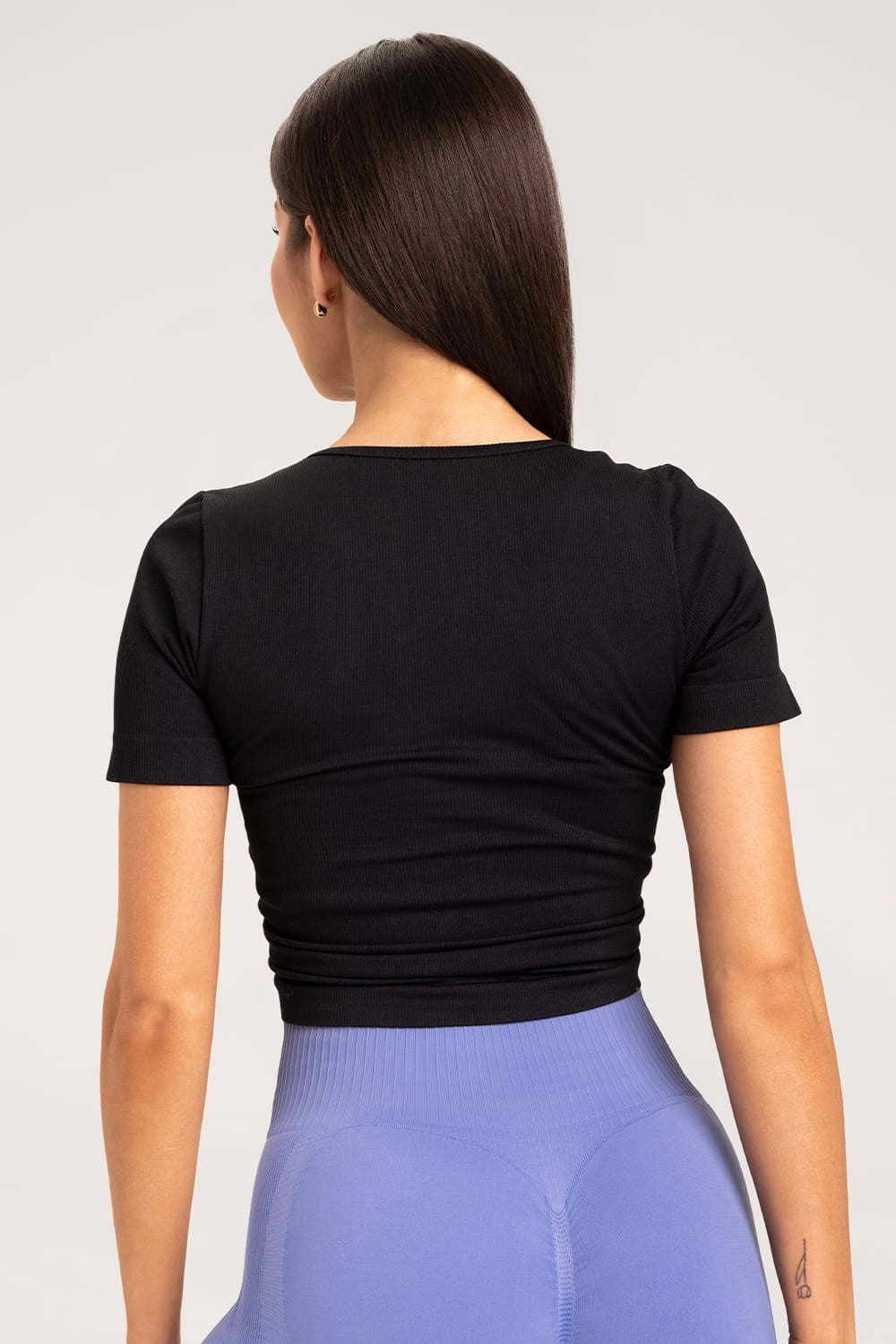 T-shirt ściągany black