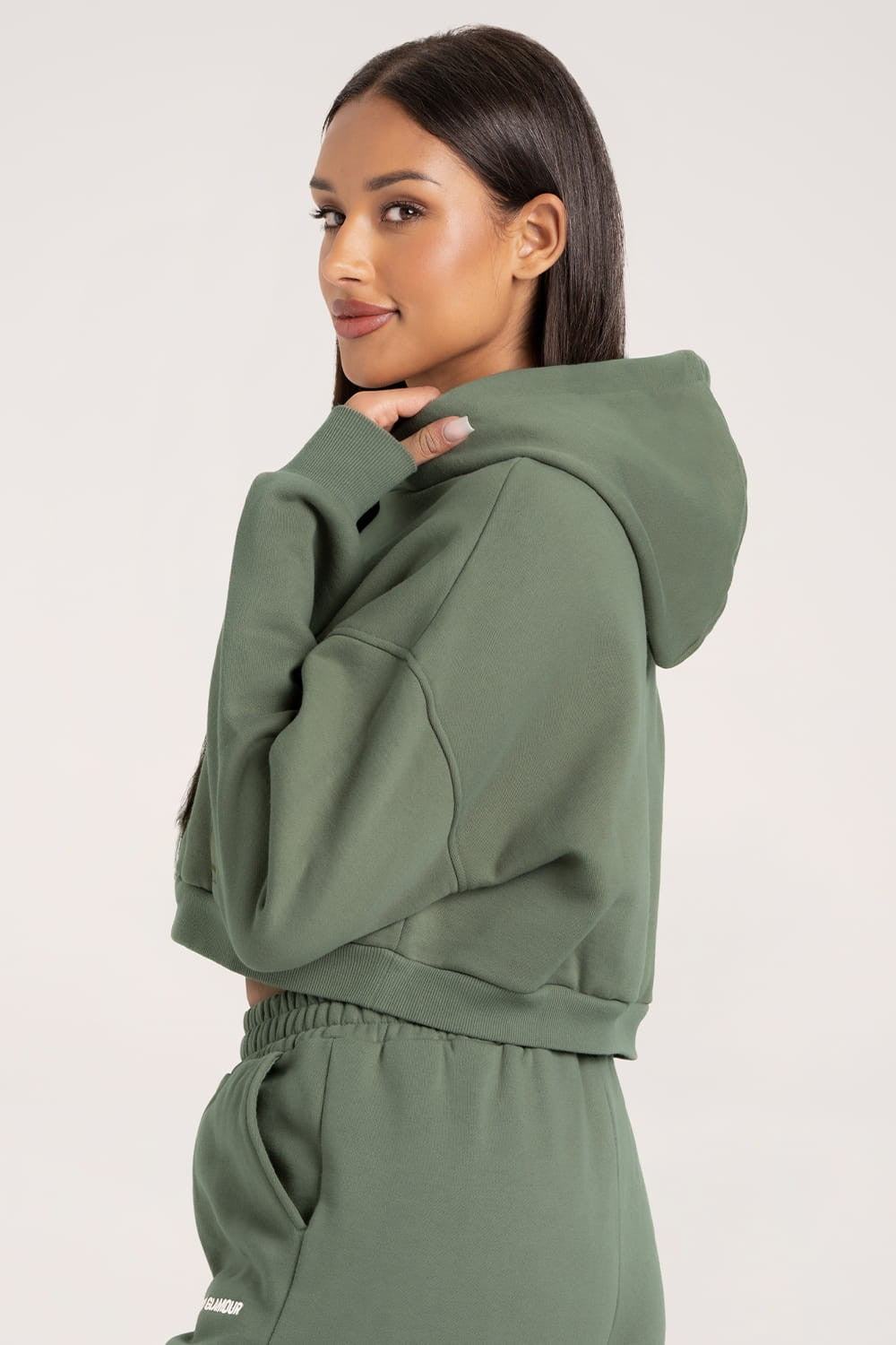 Bluza Crop Green Smoke