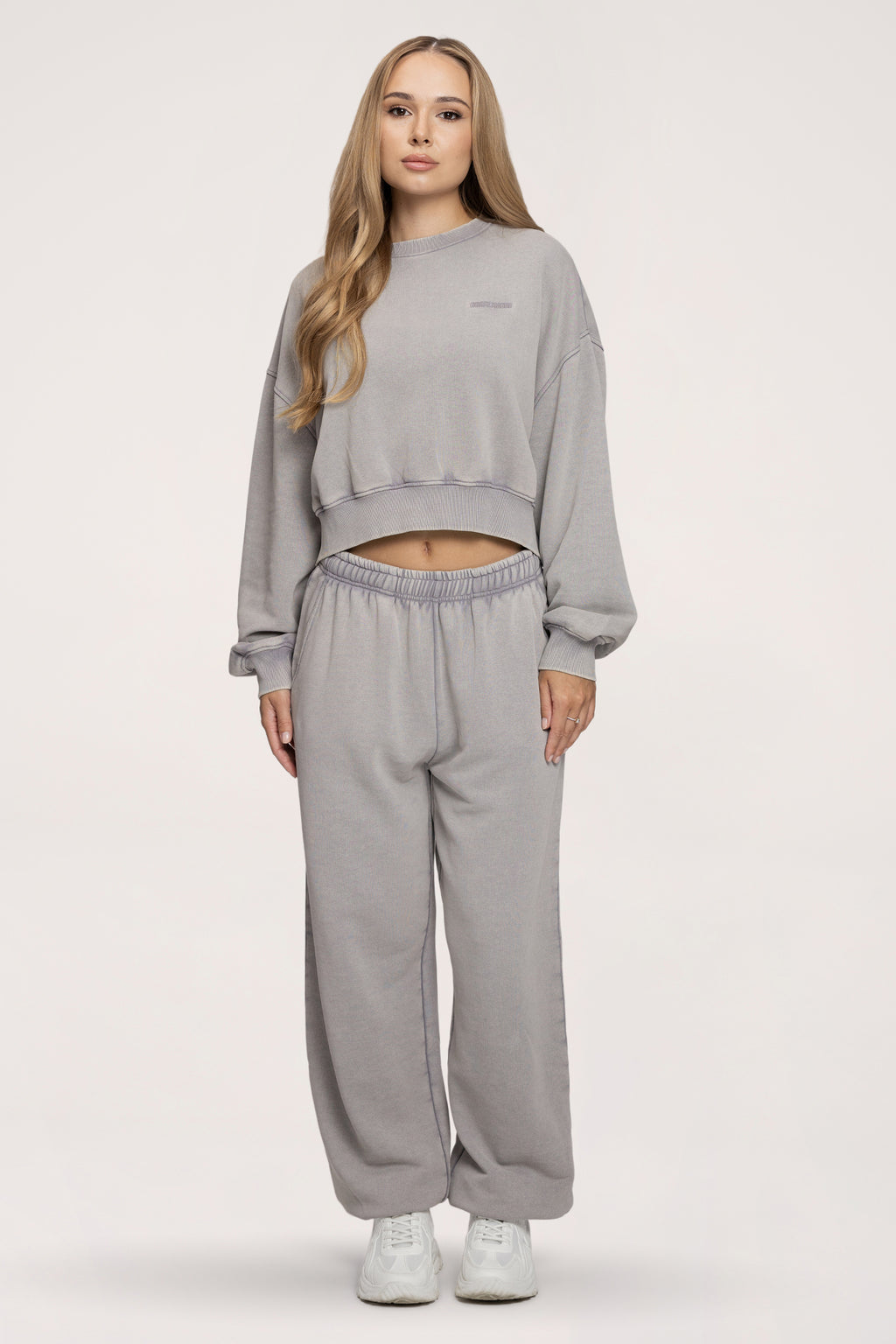 Pantaloni de trening cu manșetă Easy light grey