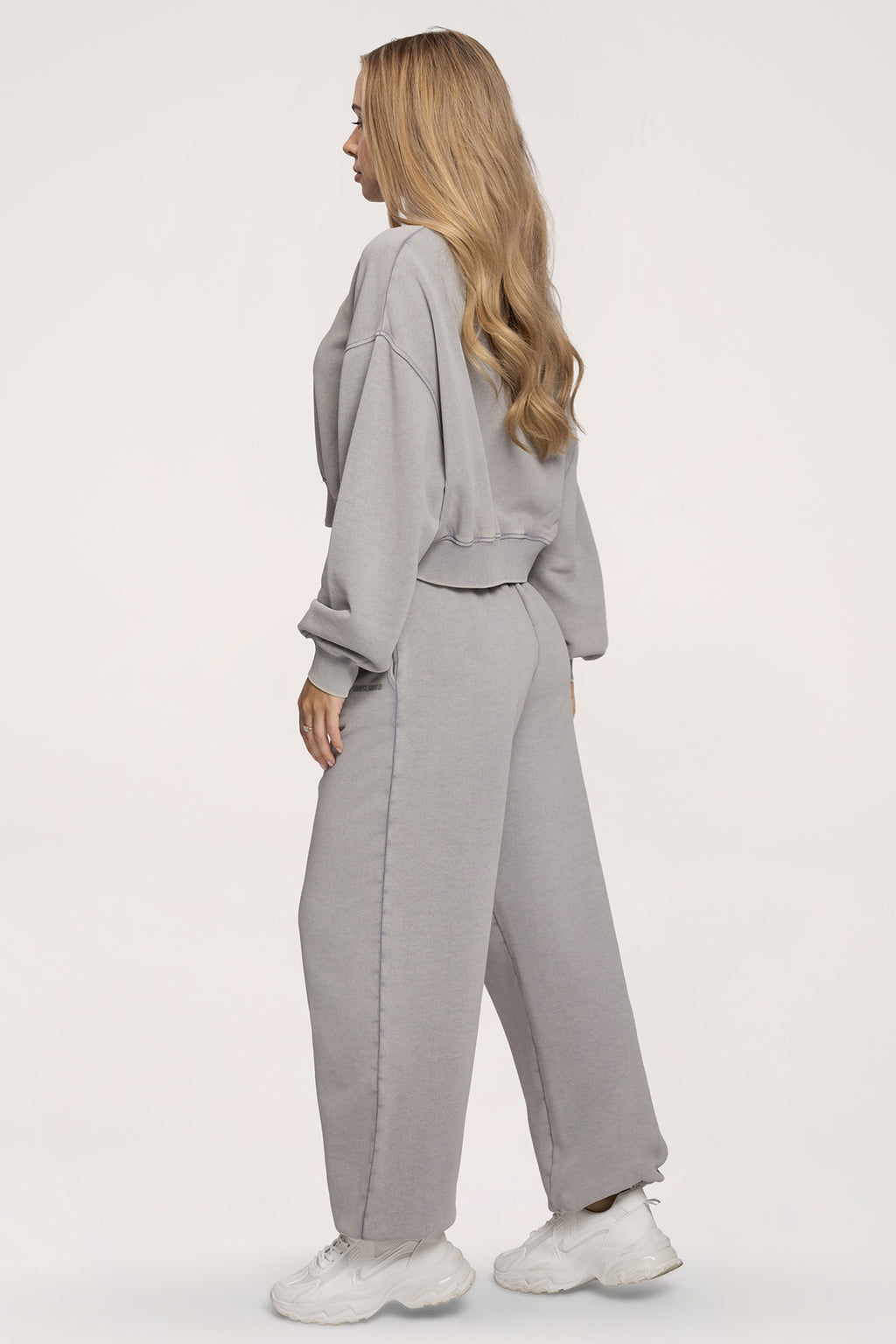 Pantaloni de trening cu manșetă Easy light grey