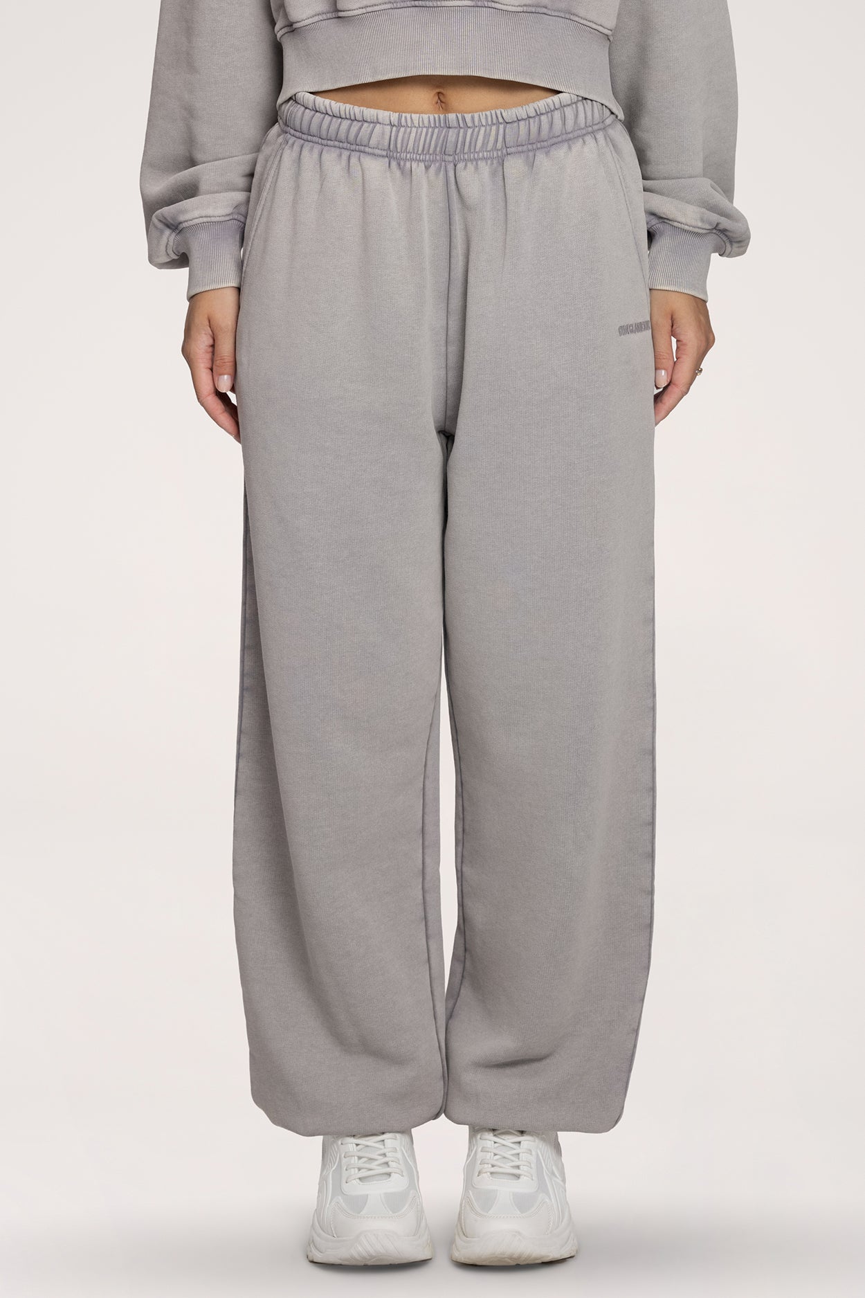 Pantaloni de trening cu manșetă Easy light grey