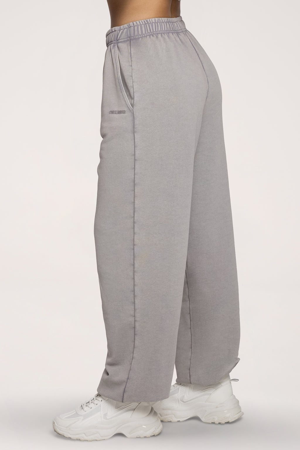 Pantaloni de trening cu manșetă Easy light grey