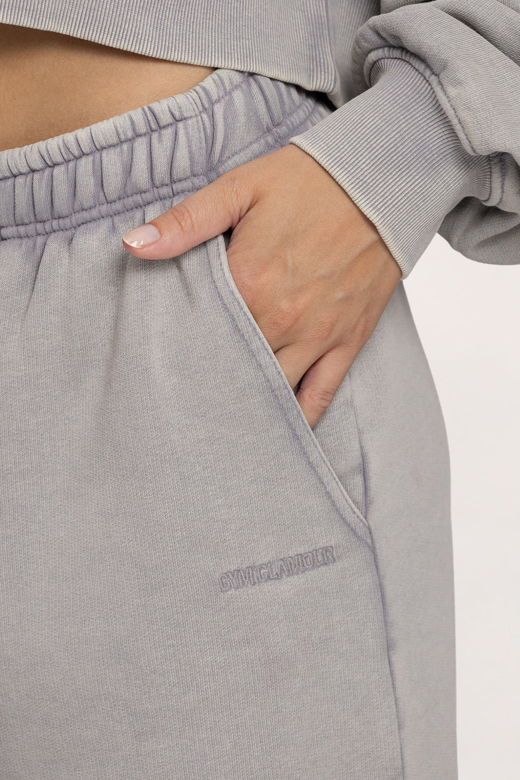 Pantaloni de trening cu manșetă Easy light grey
