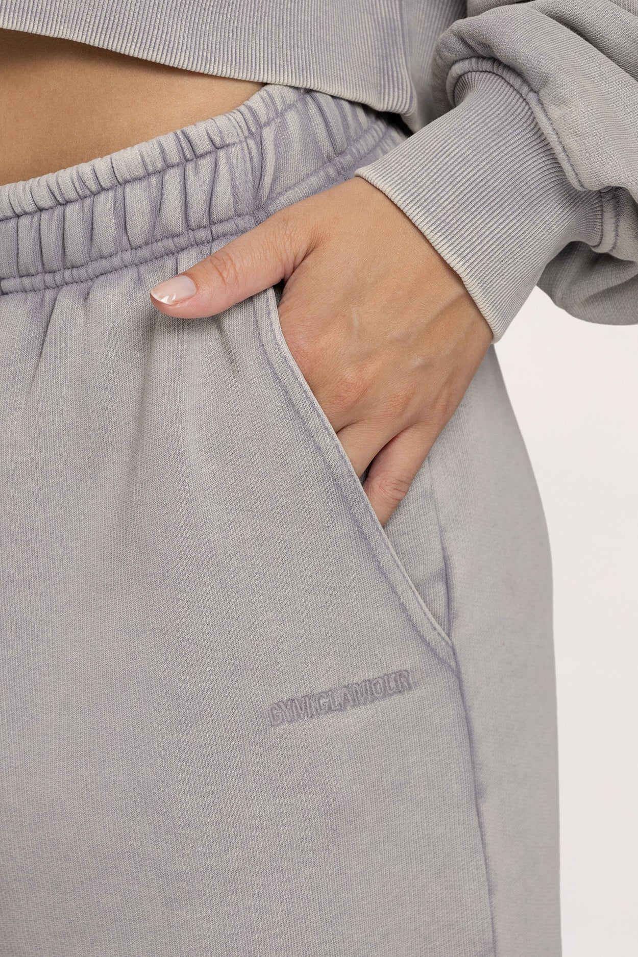 Pantaloni de trening cu manșetă Easy light grey