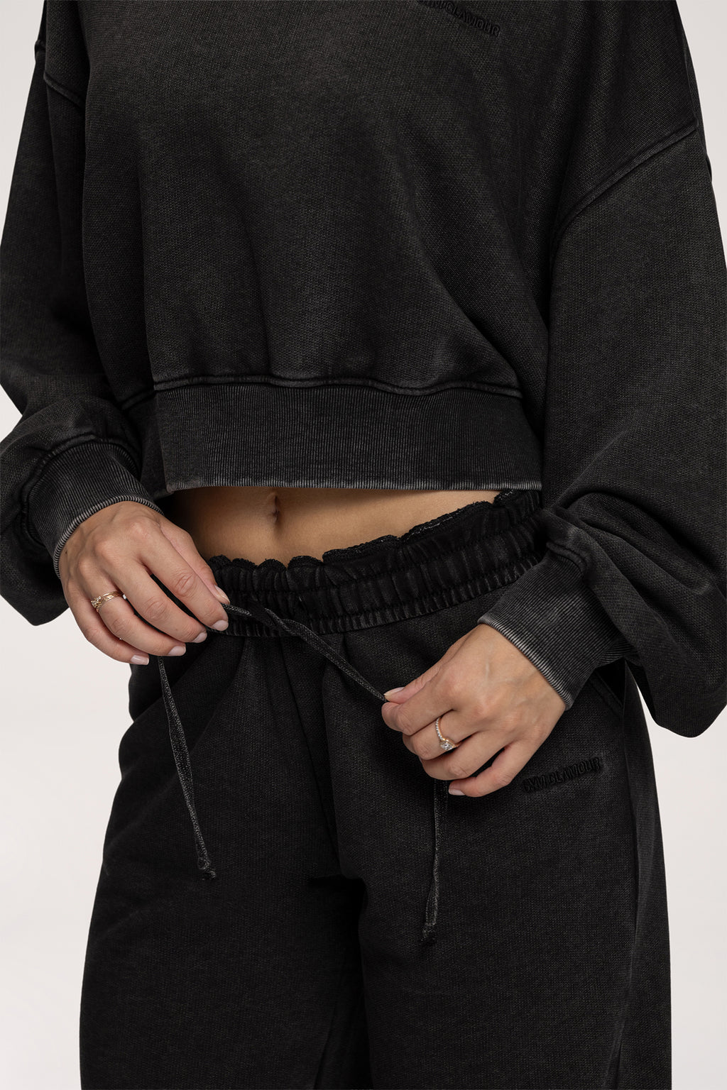 Pantaloni de trening cu croială dreaptă Easy black