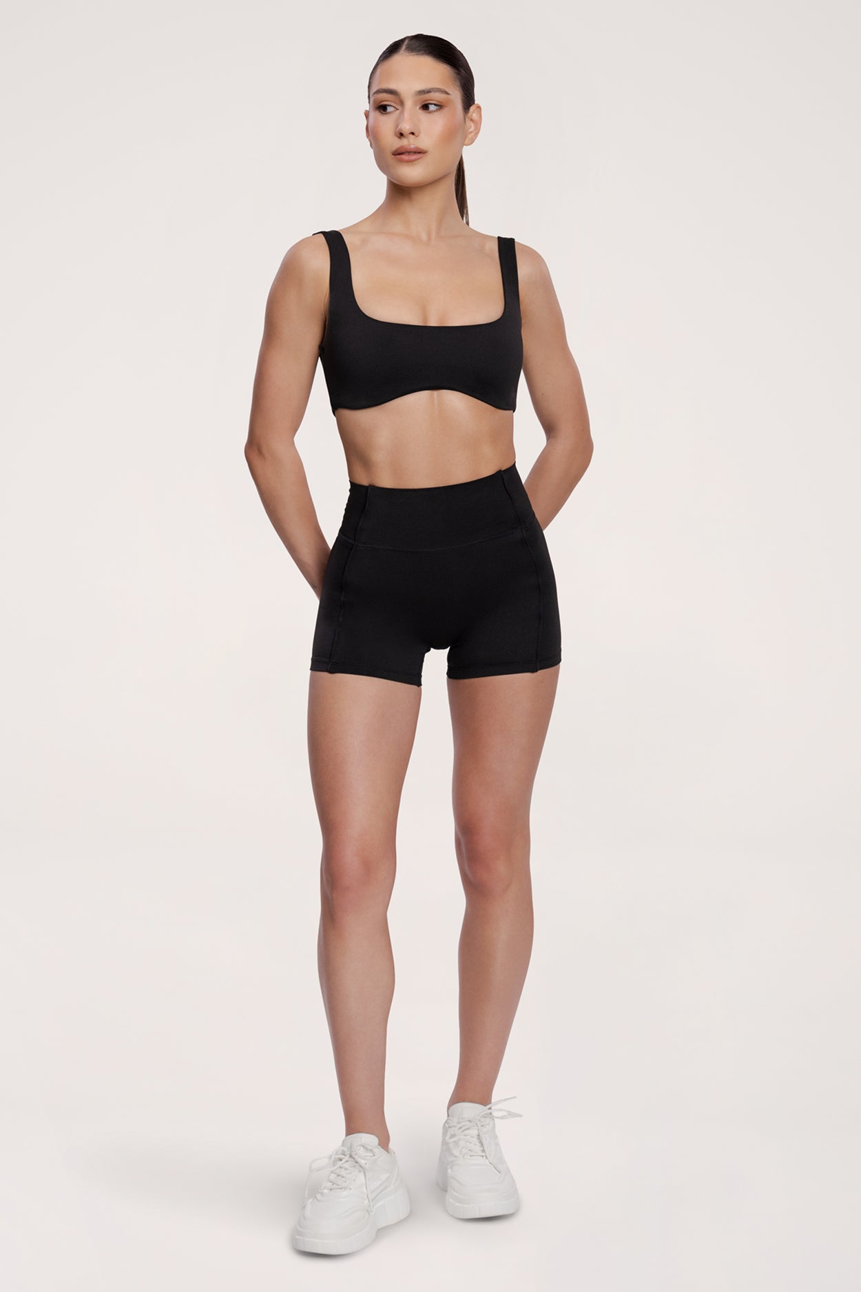 Pantaloni scurți pilates era black