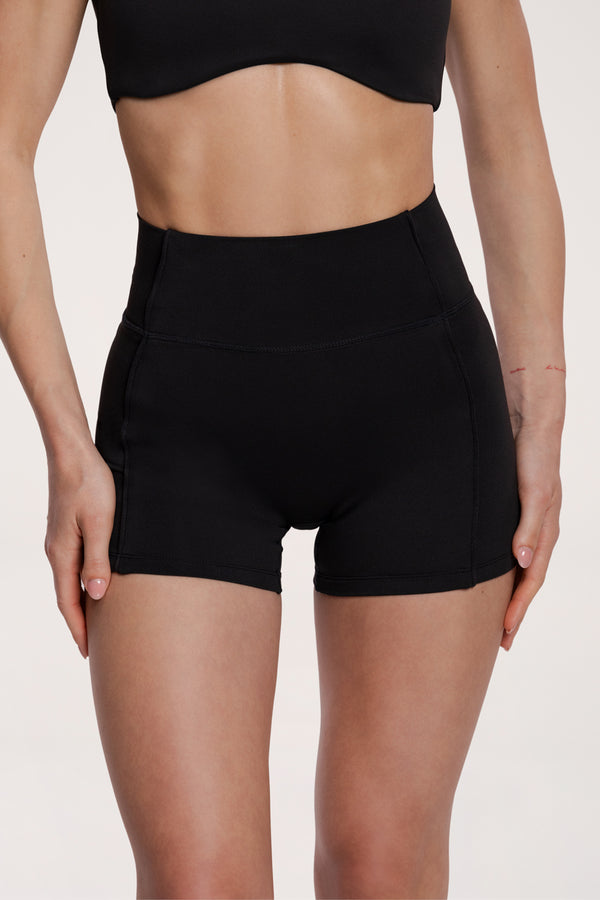 Pantaloni scurți pilates era black