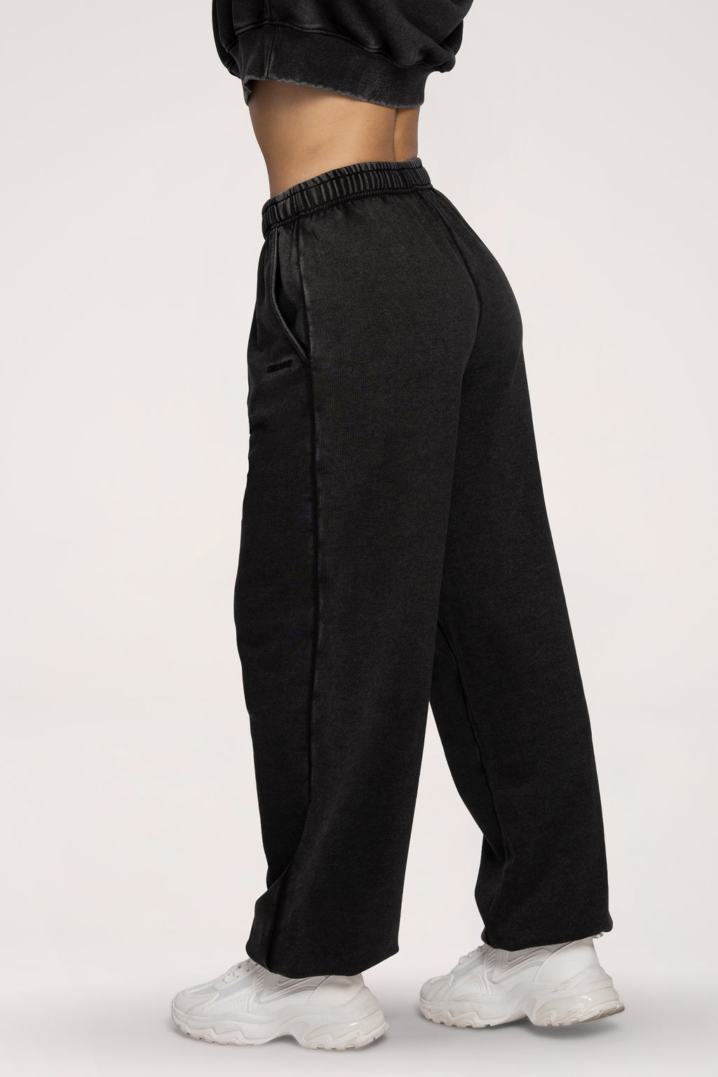 Pantaloni de trening cu manșetă Easy black