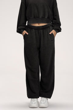 Pantaloni de trening cu manșetă Easy black