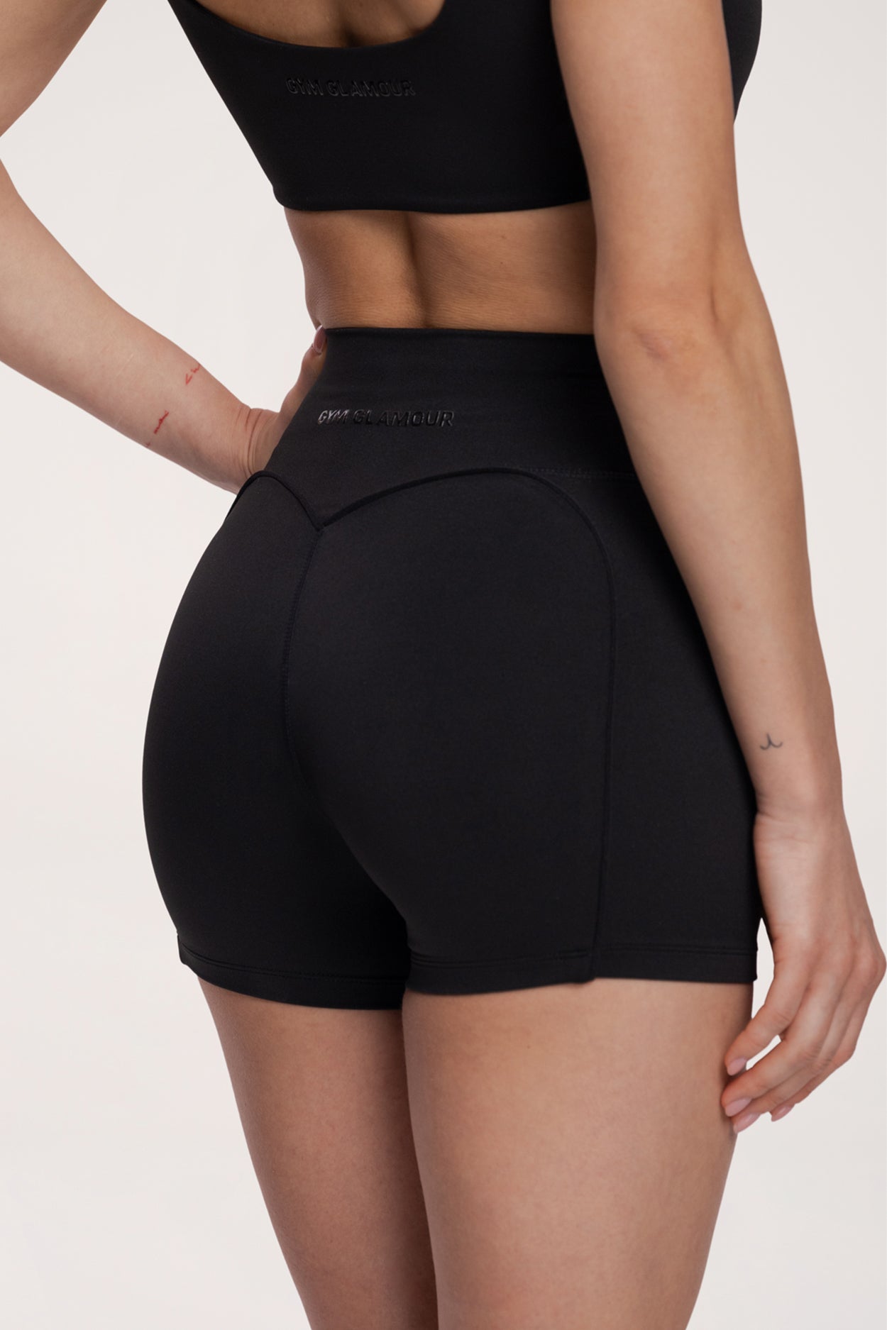 Pantaloni scurți pilates era black