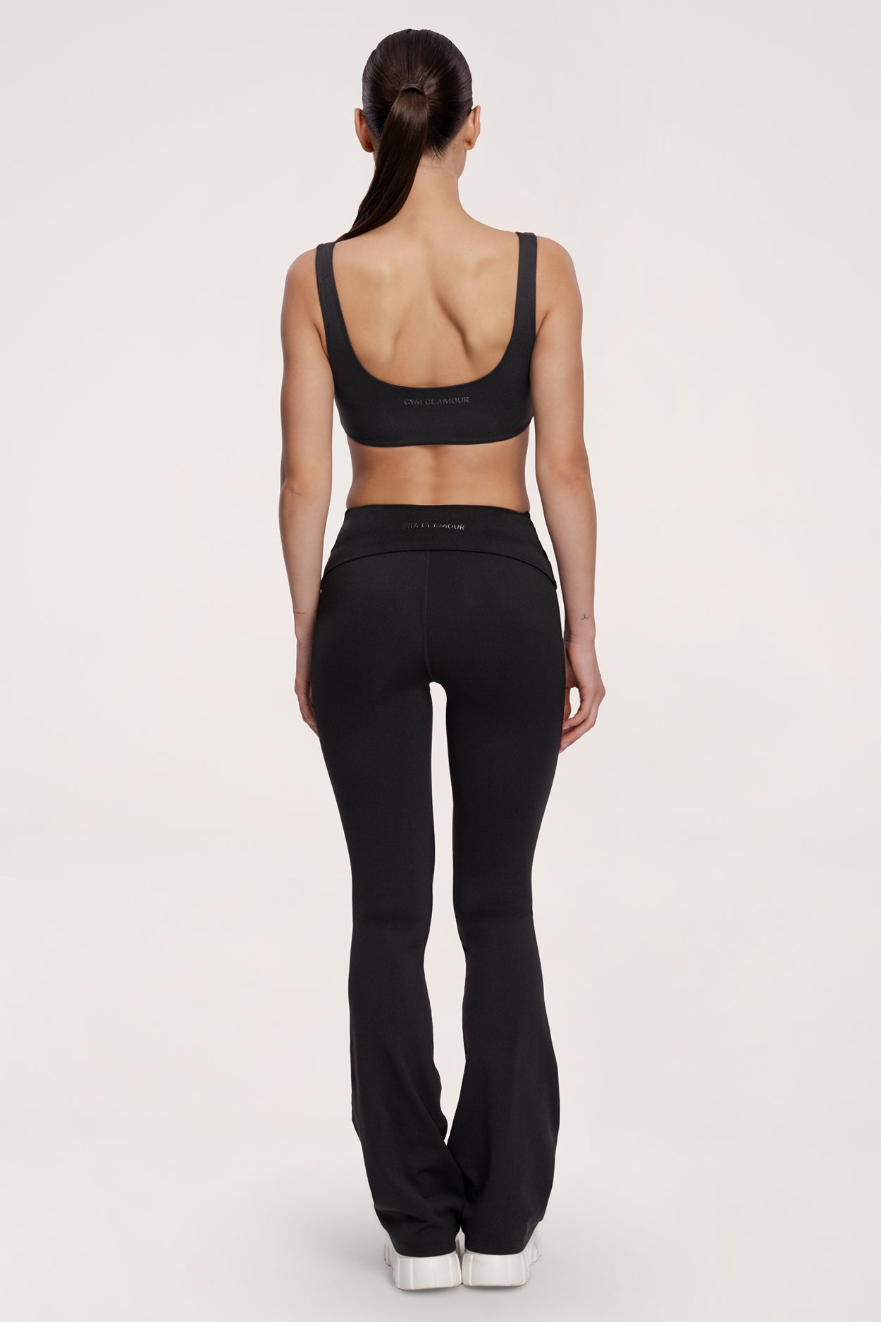 Colanți evazați pilates era black