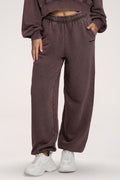 Pantaloni de trening cu manșetă Easy chocolate