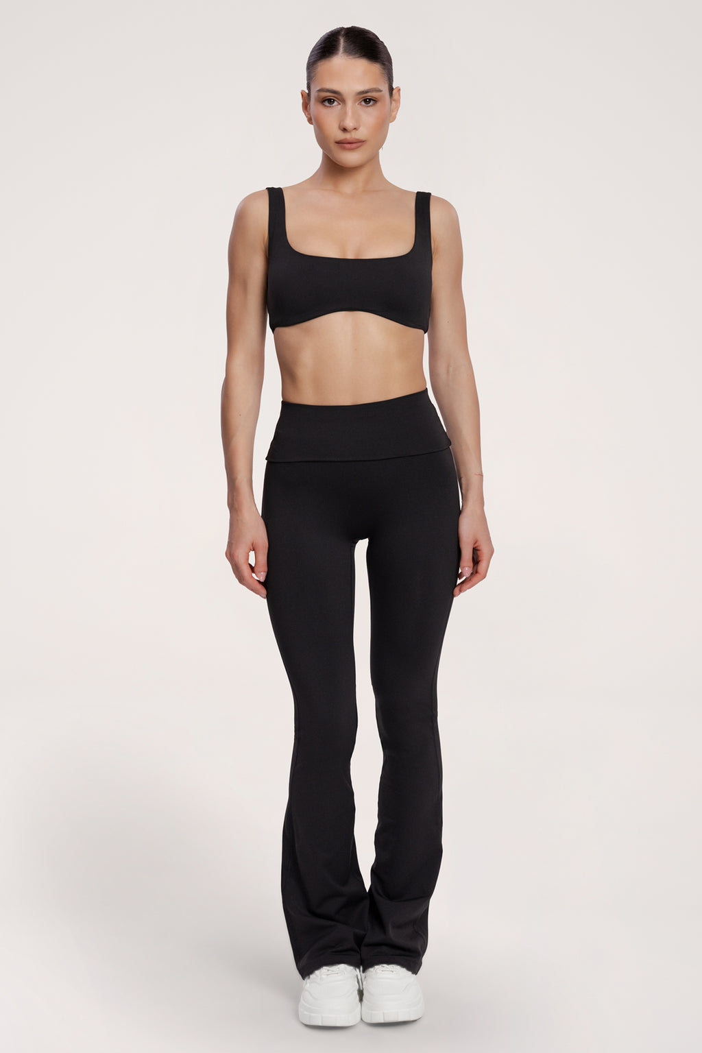 Colanți evazați pilates era black