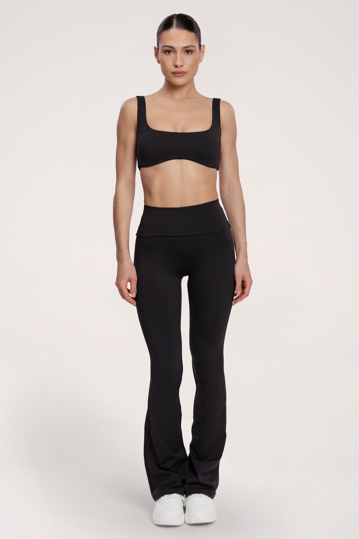 Colanți evazați pilates era black