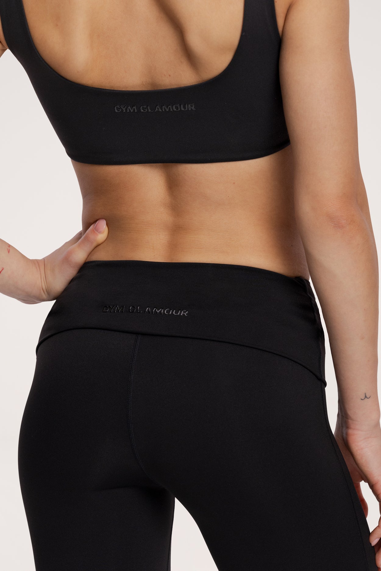 Colanți evazați pilates era black