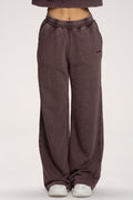 Pantaloni de trening cu croială dreaptă Easy chocolate