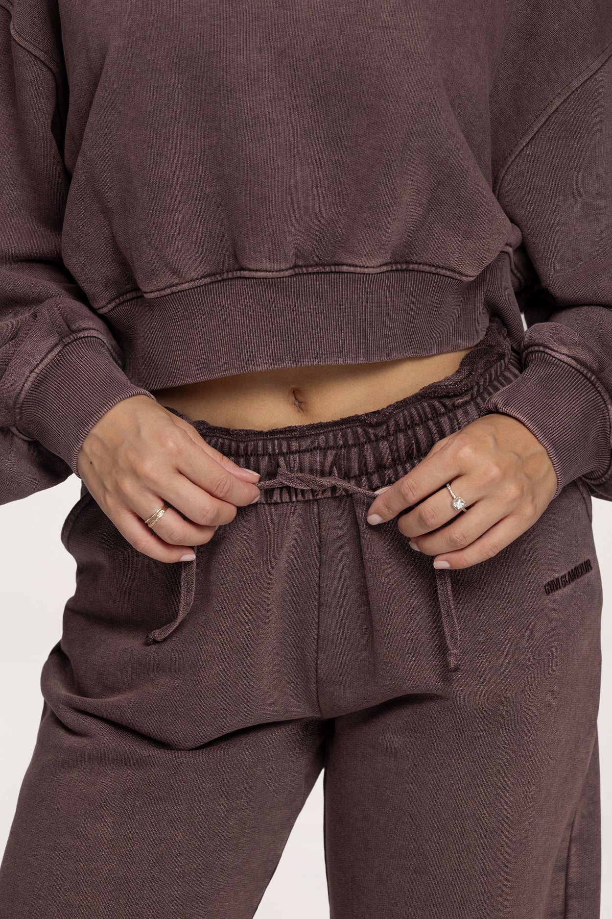 Pantaloni de trening cu manșetă Easy chocolate
