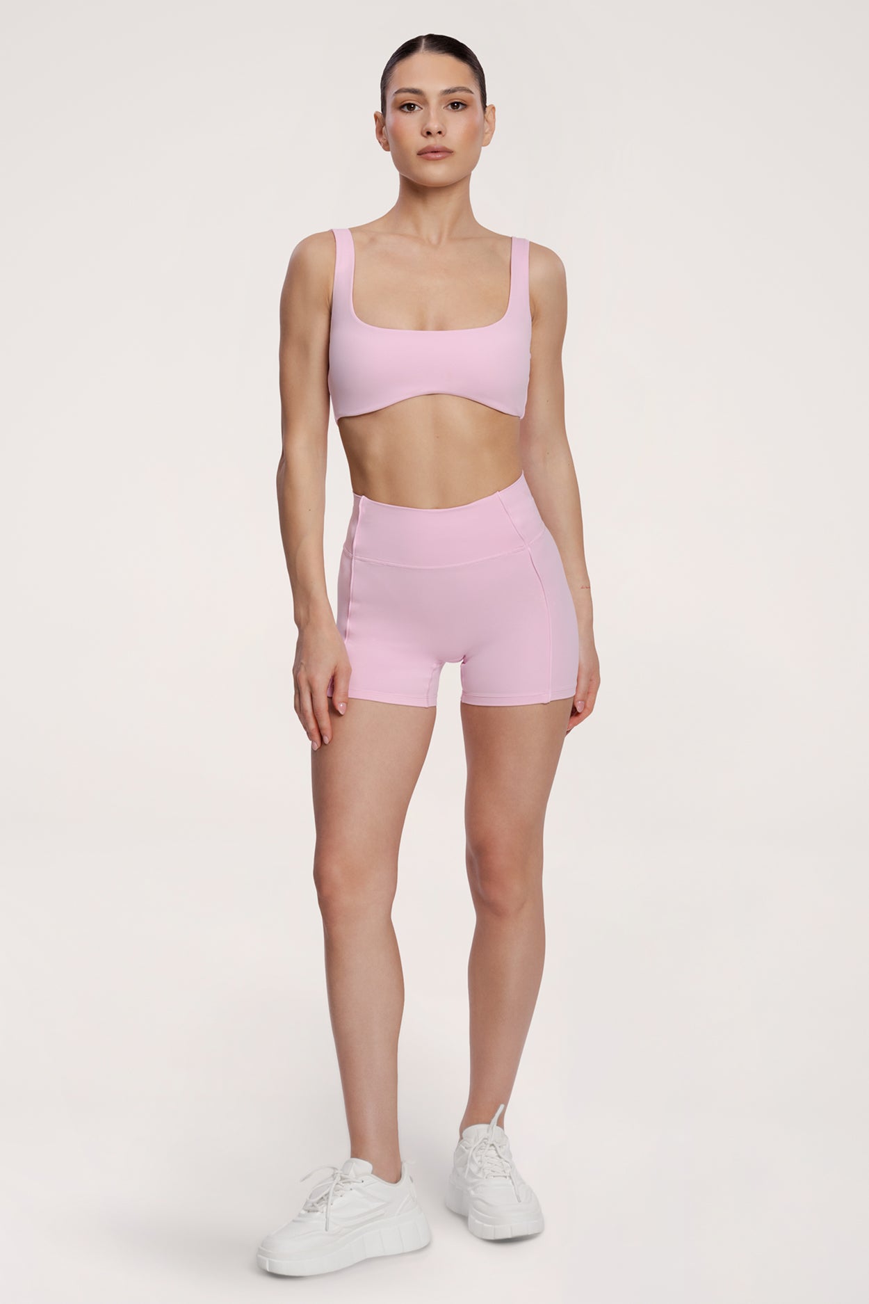 Pantaloni scurți pilates era pink