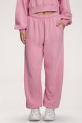 Pantaloni de trening cu manșetă Easy light pink