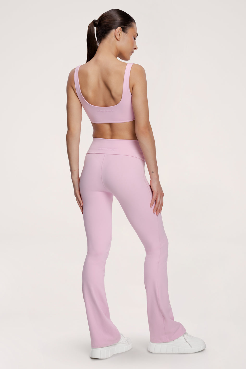Colanți evazați pilates era pink
