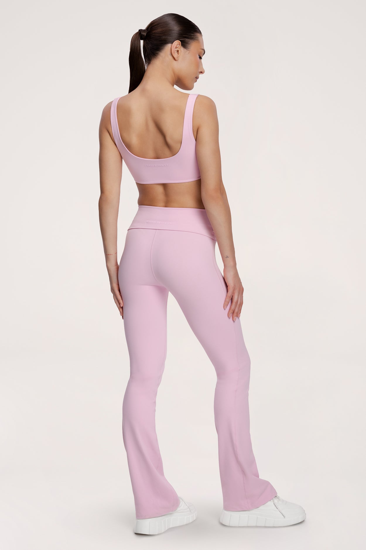 Colanți evazați pilates era pink